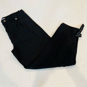 Zara twill cargo pants with ties at ankles